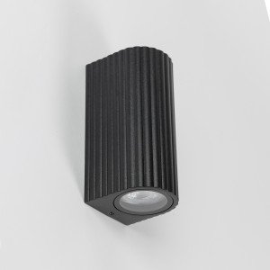 Buitenlamp Oscar ip en down muurlamp zwart GU10 Modern