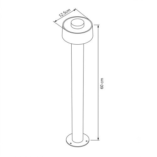 Buitenverlichting Lewis tuinlamp zwart 60cm