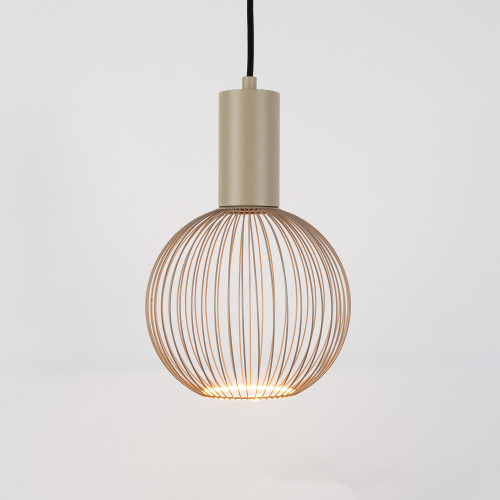 Binnenlamp Luxum hanglamp champagne aluminium modern