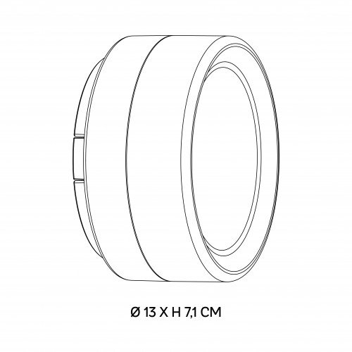 opbouwspot Liam wandlamp plafondlamp champagne