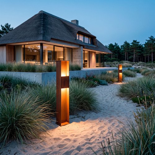 Buitenverlichting Ferro 140 tuinlamp cortenstaal