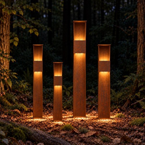 Buitenverlichting Ferro 115 tuinlamp cortenstaal