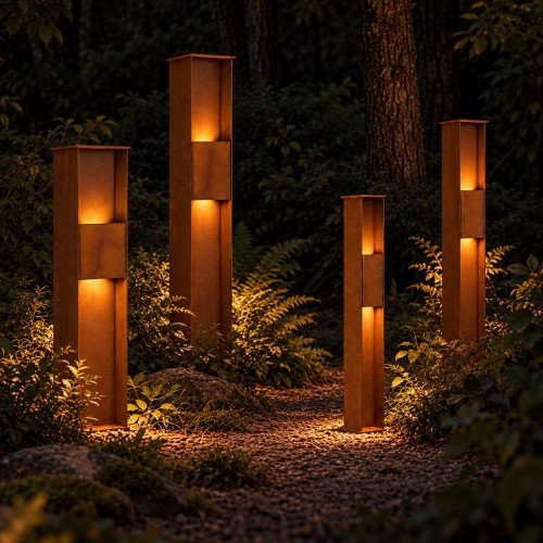Buitenverlichting Ferro 140 tuinlamp cortenstaal
