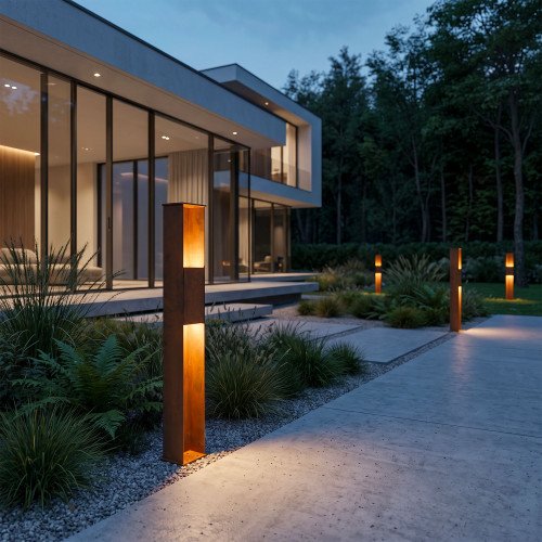Buitenverlichting Ferro 85 tuinlamp cortenstaal