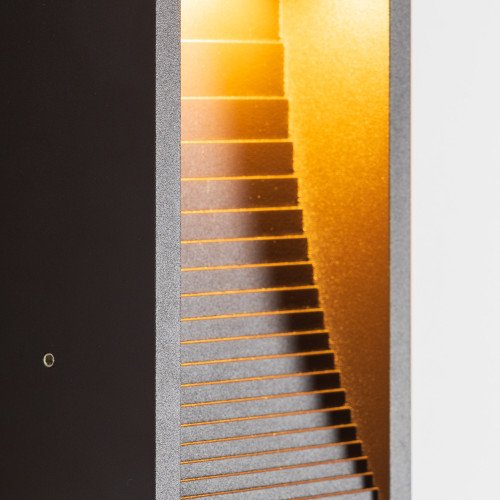 Buitenverlichting Ridge muurlamp zwartbruin