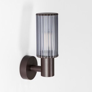 Buitenverlichting Sablon muurlamp zwartbruin