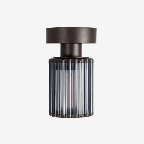 Buitenverlichting Sablon Petit plafond en muurlamp zwartbruin