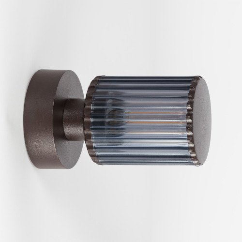 Buitenverlichting Sablon Petit plafond en muurlamp zwartbruin