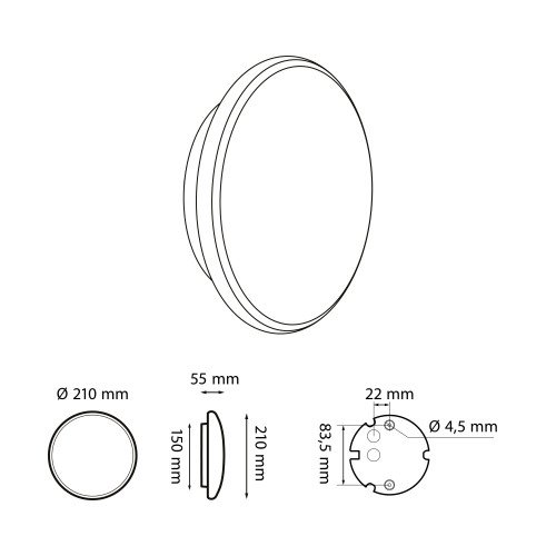 Binnenlamp Auris muurlamp chrome modern LED