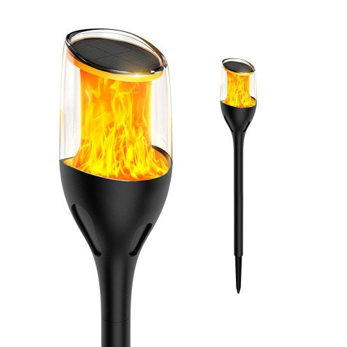 Buitenlamp Torch solar tuinlamp zwart modern