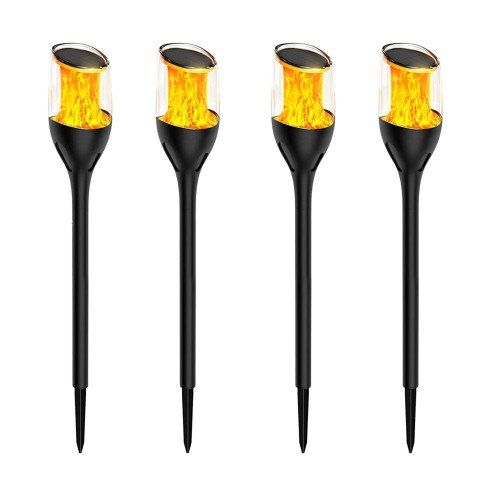 Buitenlamp Torch solar tuinlamp zwart modern