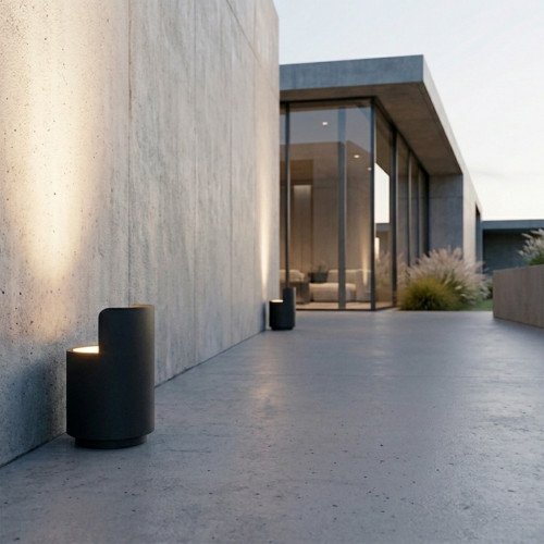 buitenlamp Spot On grondspot antraciet modern