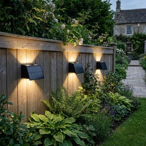 Buitenlamp Mitch solar muurlamp zwart modern