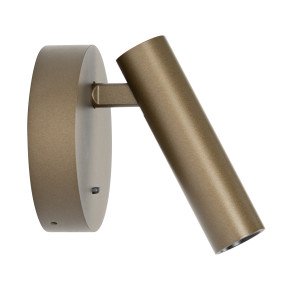 Bronzen wandspot richtbaar aluminium USB