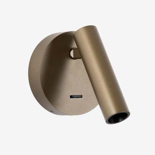 Bronzen wandspot richtbaar aluminium USB