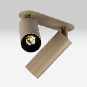 Binnenverlichting Vigo 2-lichts inbouwspot champagne