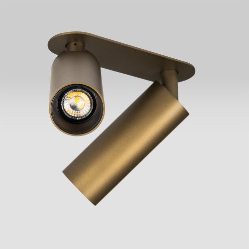 Binnenverlichting Vigo 2-lichts inbouwspot brons