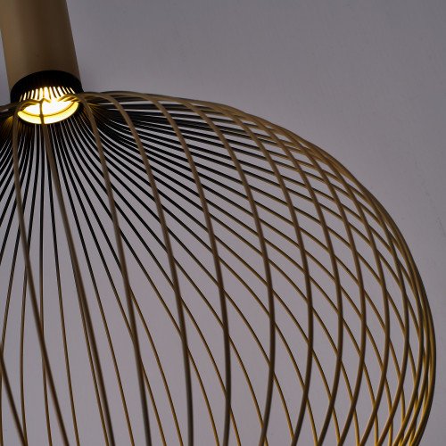 Binnenverlichting Isabel hanglamp zwart beige