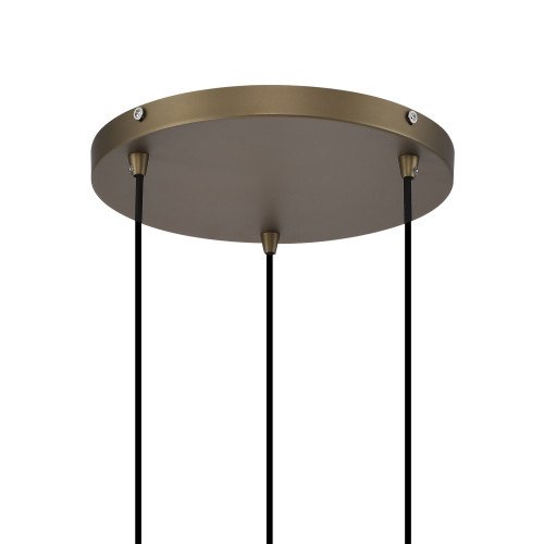 Binnenverlichting 3-lichts Asli zwart goud
