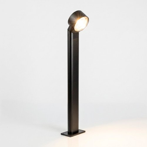 Buitenlamp Scope tuinlamp zwart aluminium bolle lens
