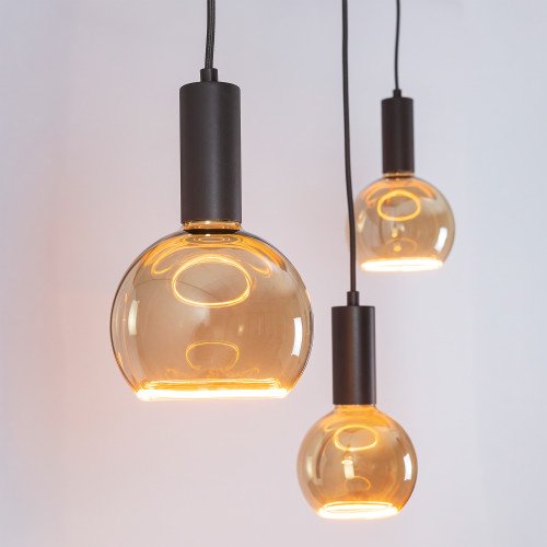 Binnenverlichting Nura 5 lichts hanglamp greige modern