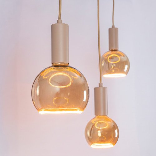 Binnenverlichting Lumi 6-lichts hanglamp zand modern