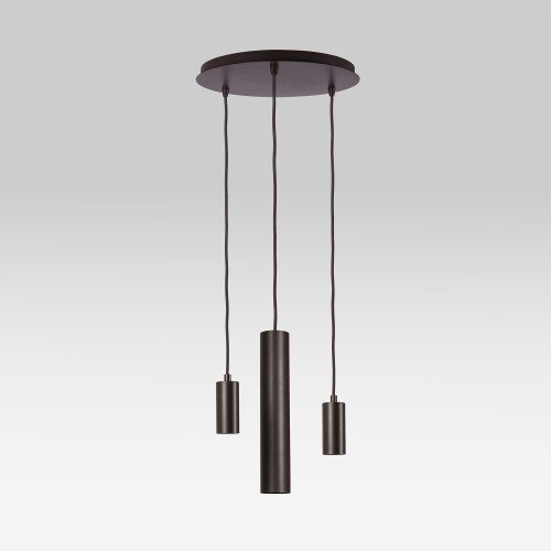 Binnenverlichting Zari 3 lichts hanglamp greige modern