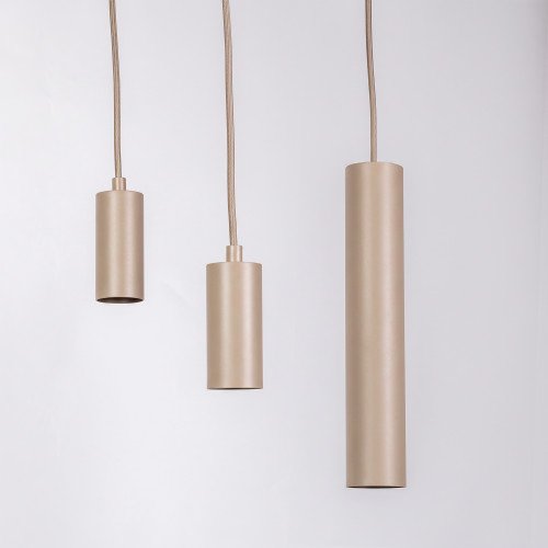 Binnenverlichting Zari 3 lichts hanglamp zand modern