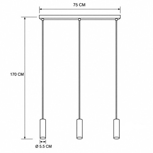 Binnenverlichting Jerez 3 lichts hanglamp zand modern