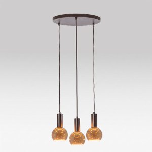 Binnenverlichting Dari 3 lichts hanglamp greige modern