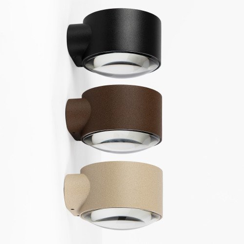 Champagne convex glazen venster modern wandlamp downlighter