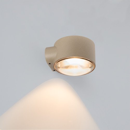 Champagne convex glazen venster modern wandlamp downlighter