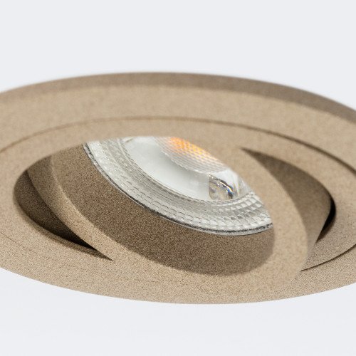 Set van 10 richtbare inbouwspots Lune Rond Champagne