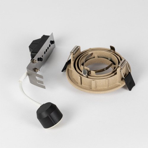 Richtbare inbouwspot Lune Rond Champagne