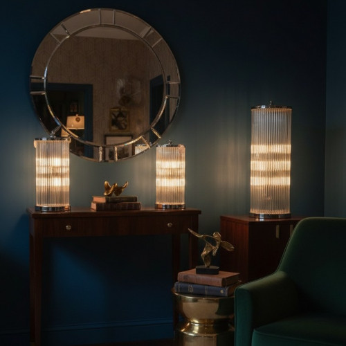 messing lamp in de kleur antiek nikkel met een E14 fitting