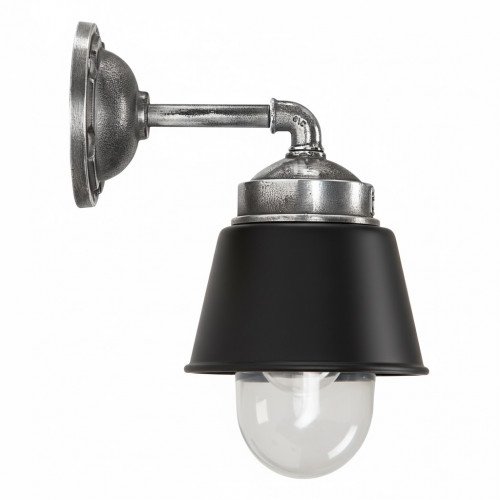 Wandlamp industrieel Zwart