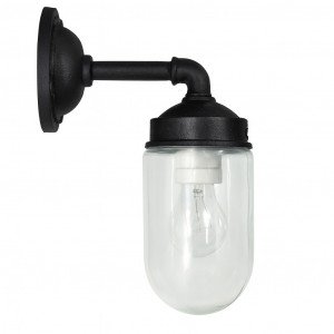 Industriele Wandlamp Ninety matt zwart Industriele Wandlamp Ninety matt zwart