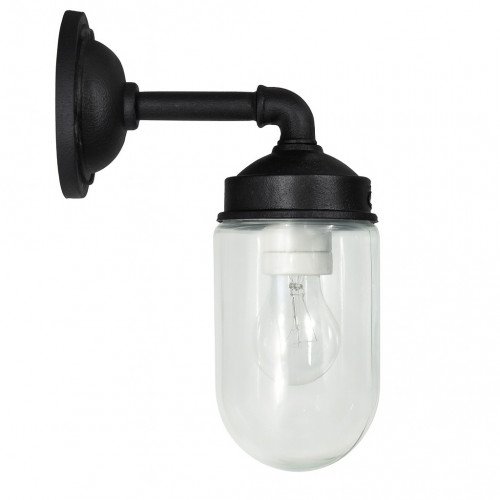 Industriele Wandlamp Ninety matt zwart