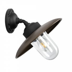 Stallamp schuin Solingen Bronzen Matzwart Landelijk