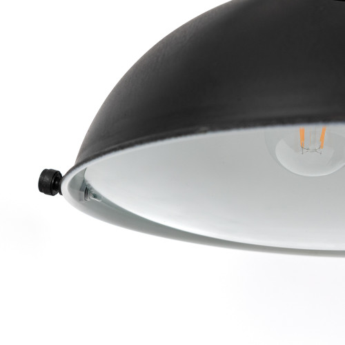 Industriële hanglamp Billiards 3 antique black | Nostalux.nl