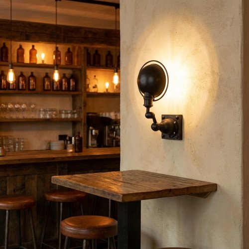 Nostaluce Industriele vintage Canberra Leeslamp | Nostalux.nl