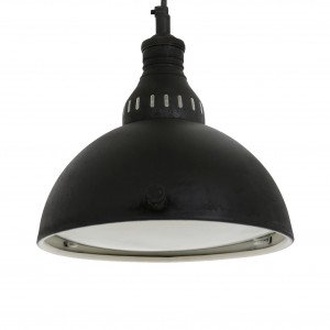messing lamp in de kleur antiek zwart met een E27 fitting