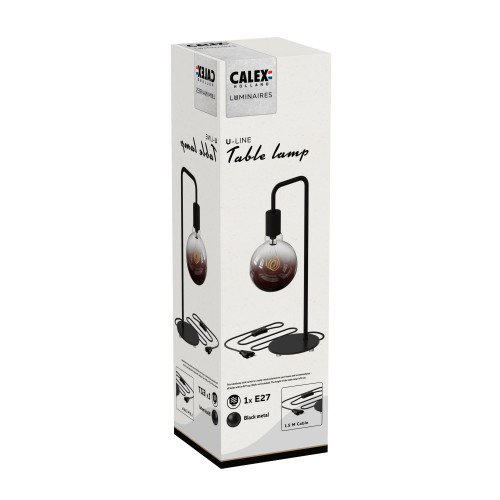 Tafellamp met E27 zwart