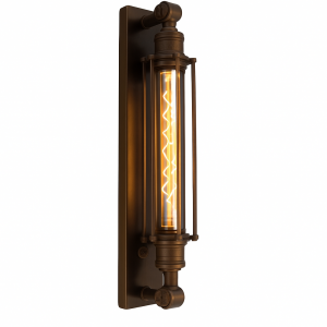 messing lamp in de kleur antiek donker messing met een E27 fitting