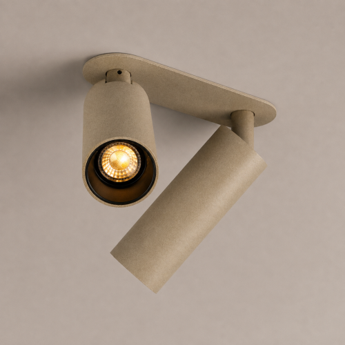 Binnenverlichting Vigo 2-lichts inbouwspot champagne