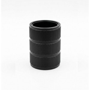 Zwarte moderne E27 fitting 10mm aluminium