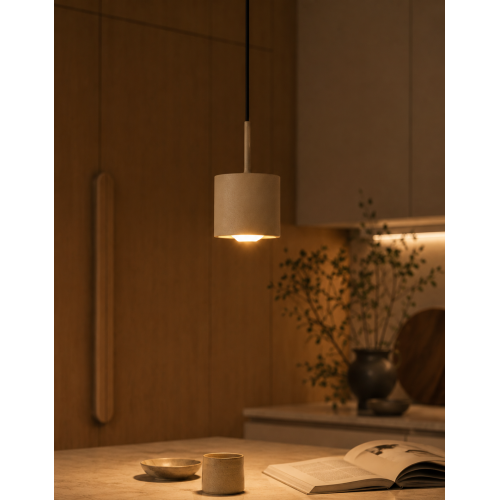 Binnenlamp June hanglamp champagne aluminium modern