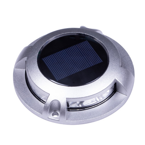 grondspot - Solar LED Decklight - solarlamp - zonne energie spot - Nostalux - Set-6 - rvs