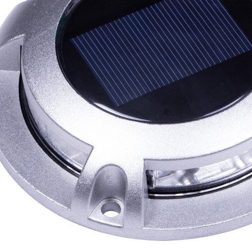 grondspot - Solar LED Decklight - solarlamp - zonne energie spot - Nostalux - Set-6 - rvs