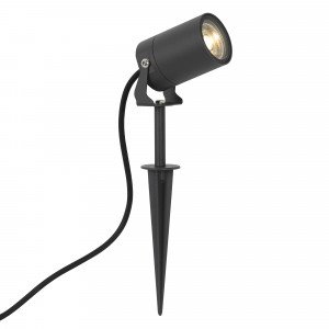 tuinspot voor buiten geschikt voor led inclusief snoer stekker en spie in antraciet kleur tuinspot voor buiten geschikt voor led inclusief snoer stekker en spie in antraciet kleur